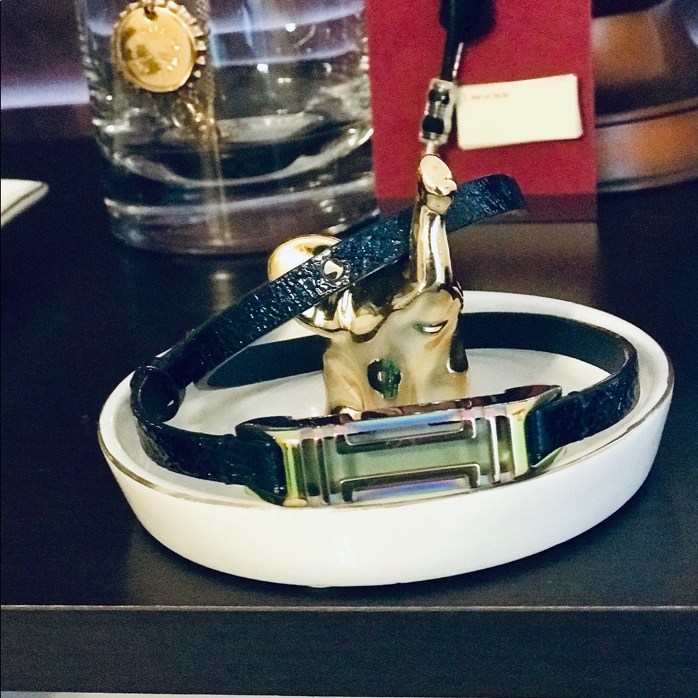 New Tory Burch Fitbit Leather Bracelet